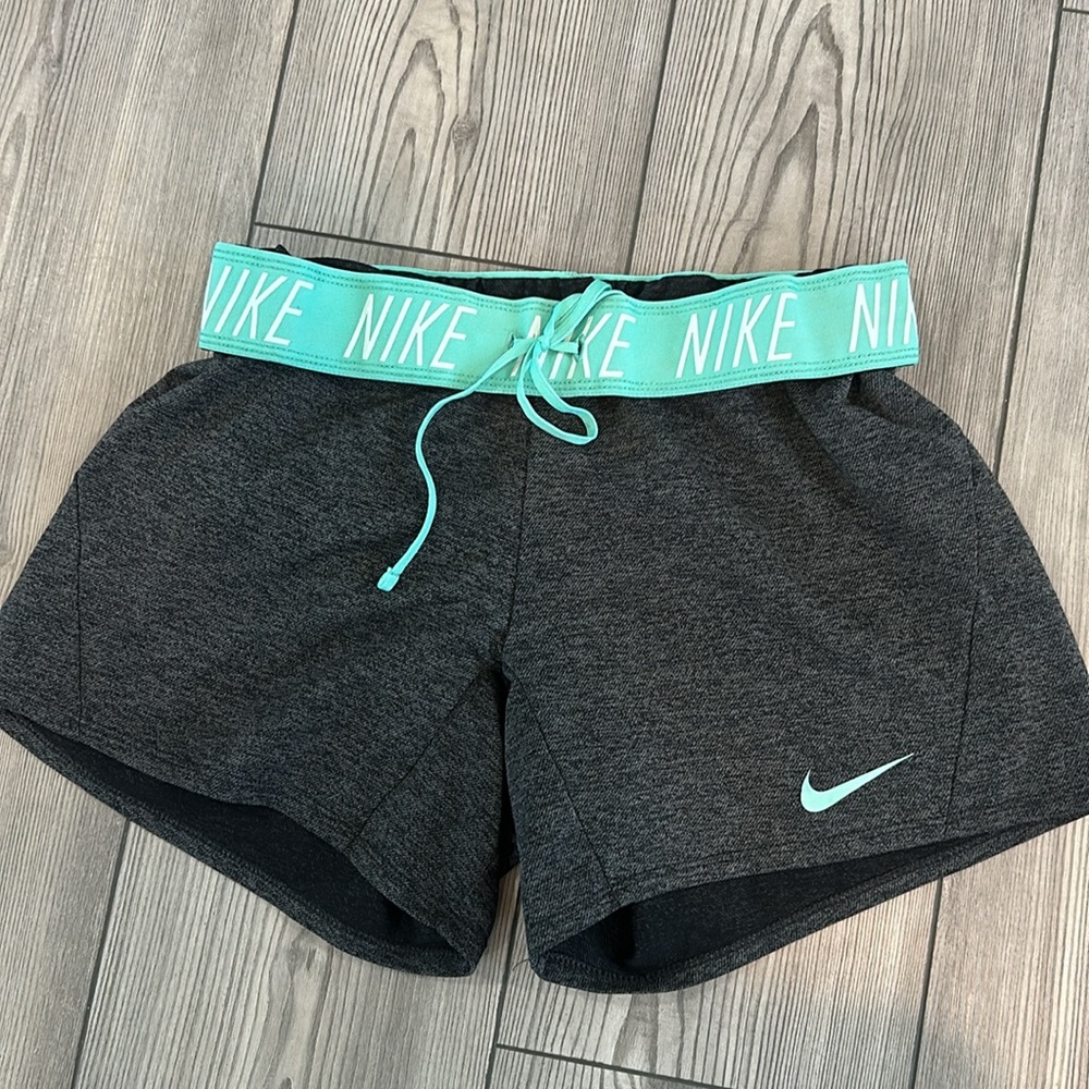 Nike Dri-Fit Shorts Size XS Gray Teal
